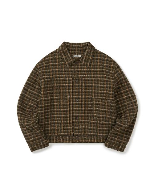Virgin wool trucker blouson / Olive