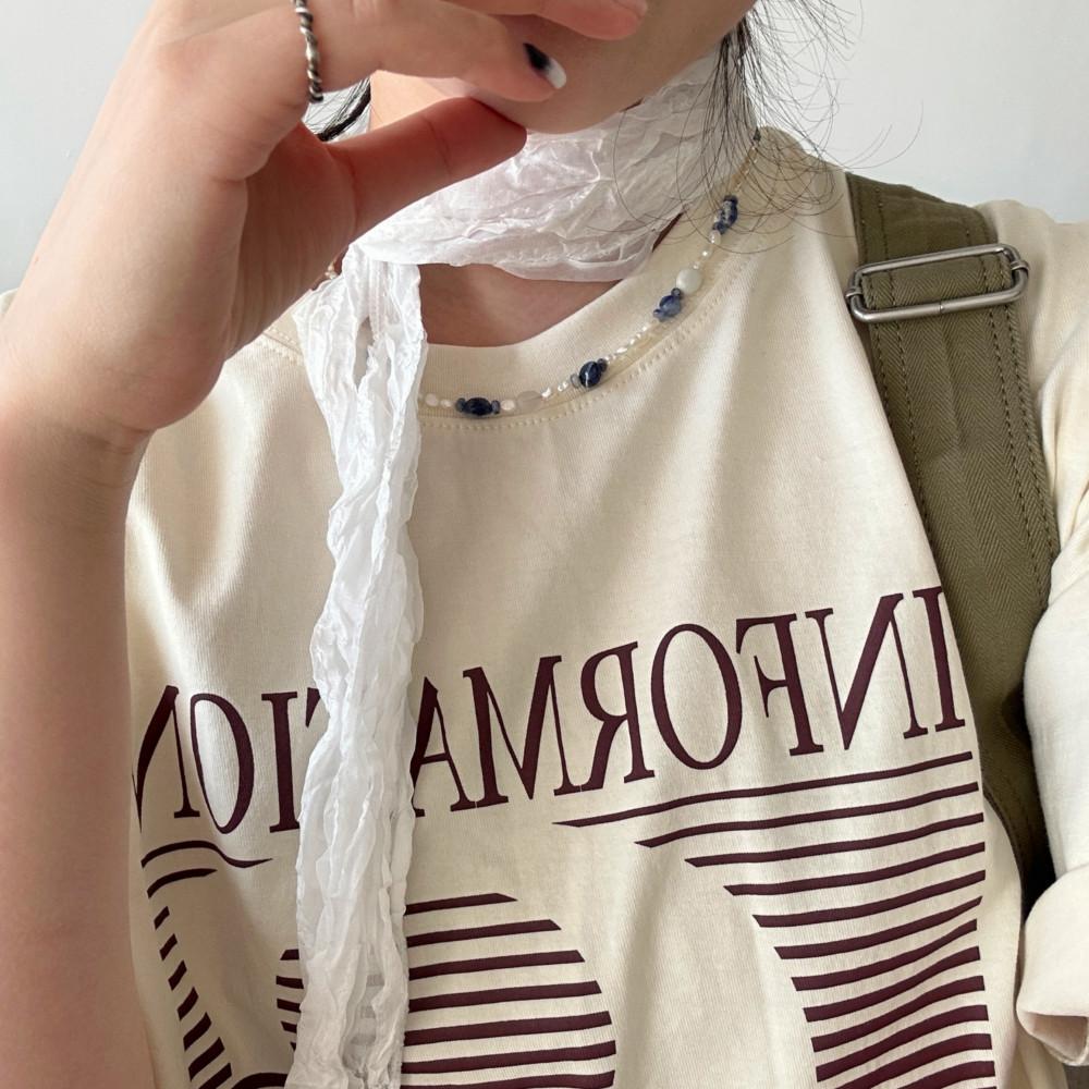 봄 가을 간절기 레이어드 스카프