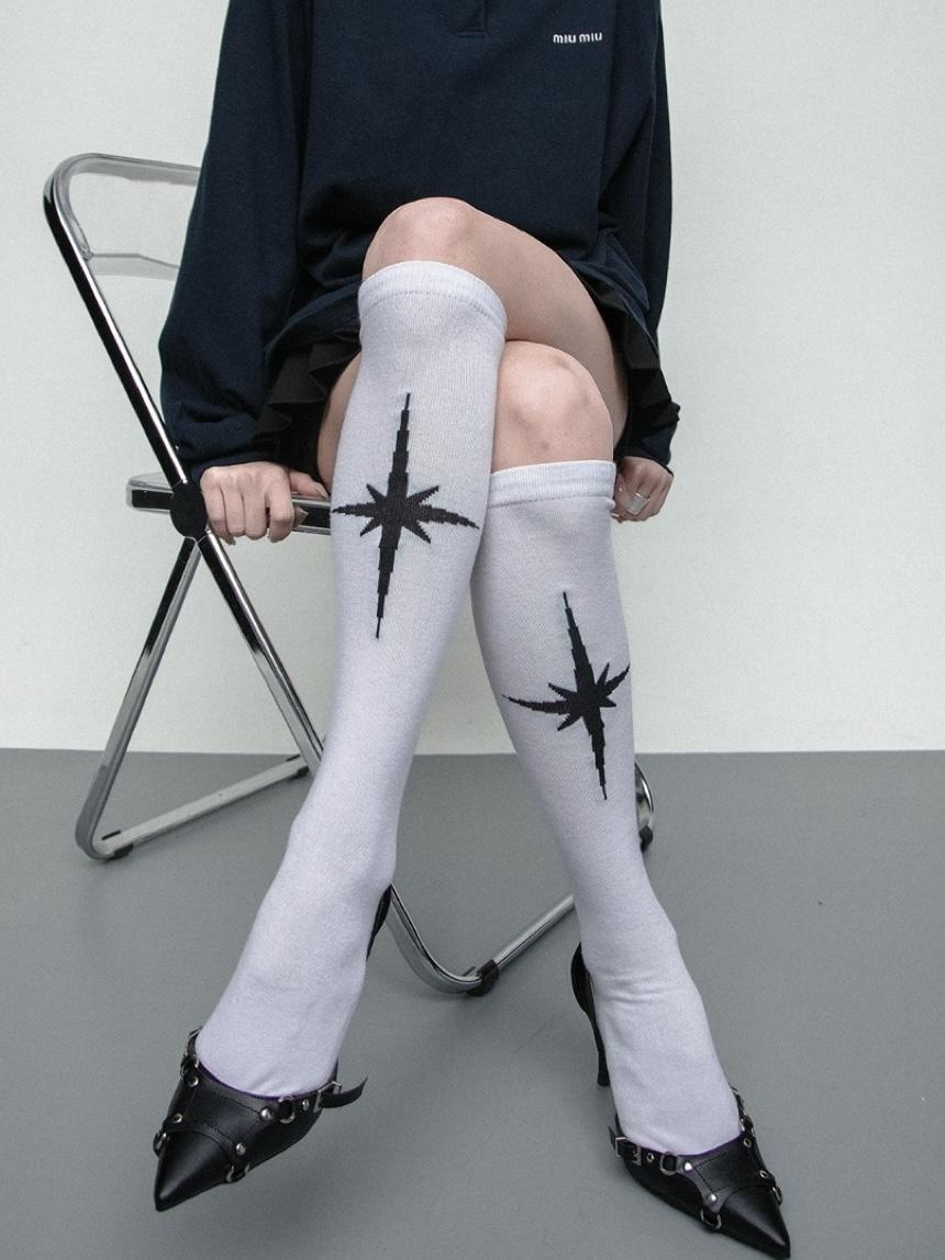 SS2L Flash Straight Knee Socks (2color)