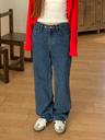 two button denim pants
