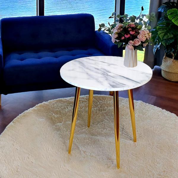 쇼파 침대 사이드 테이블 거실협탁 미니 소파 보조 간이 탁자 원형 테이블