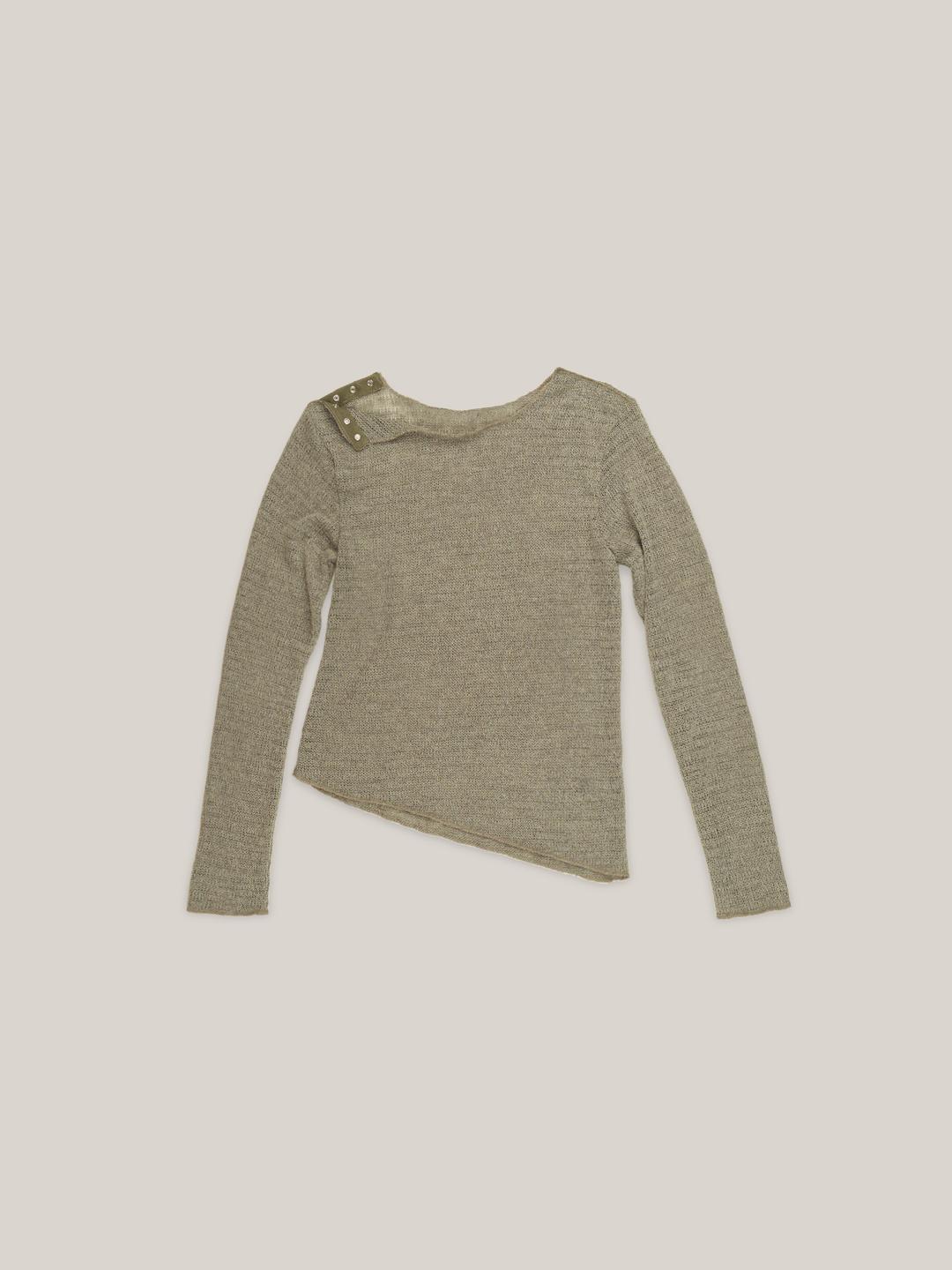 BOHEMIAN SNAP TOP  [ MOSS ]