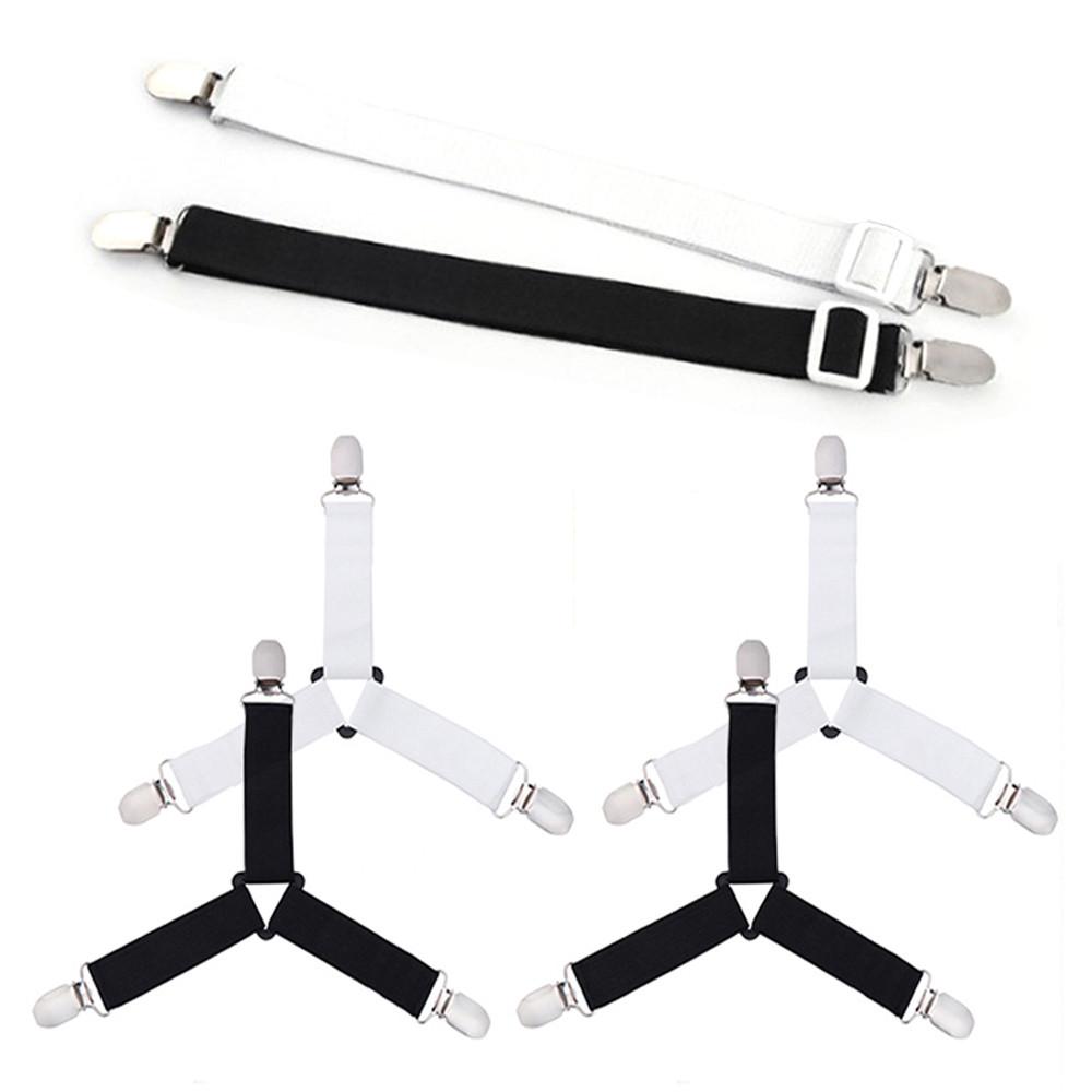 민스리빙 침대시트 고정밴드 패드 커버 밀림방지 이불클립 집게 고정핀 의자시트 일자형