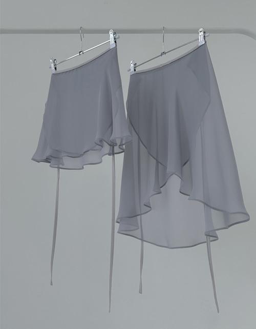 쉬폰스커트-미스티블루