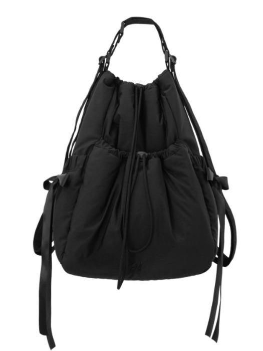 KIKI 키키 리본 숄더 & 백팩 / 블랙