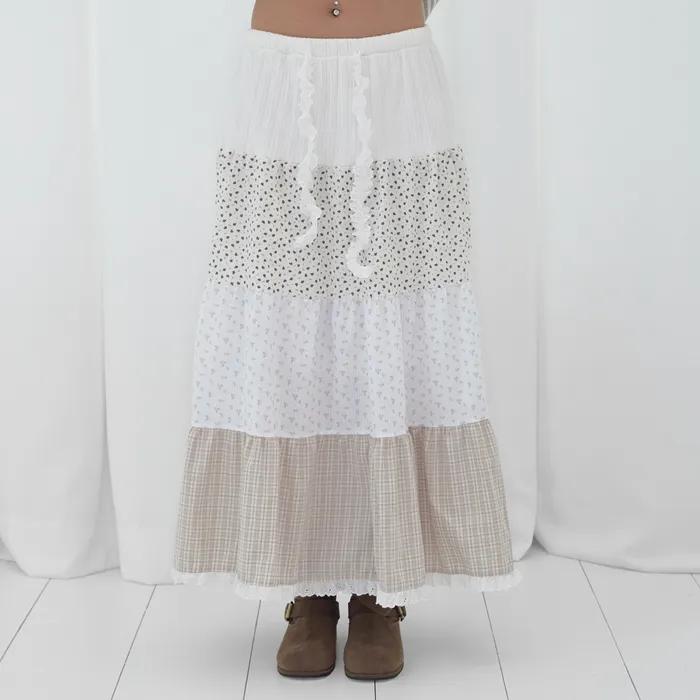 FLORAL LACE CANCAN LONG SKIRT (FLORAL) F26QD161