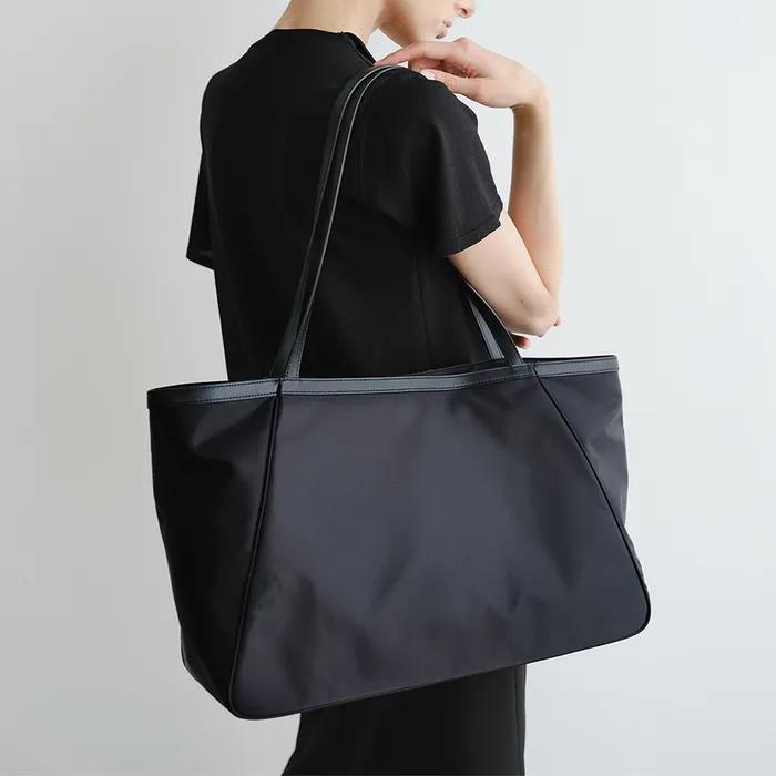 [주이비 착용] TOVI NYLON SHOPPER BAG (BLACK)