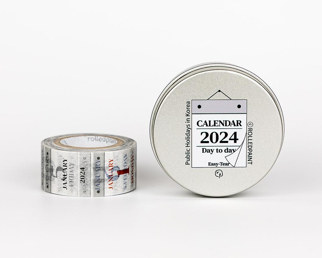 2024 일력 마스킹테이프