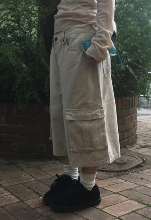 이즈이즈 WEWE Bermuda Cargo Pants