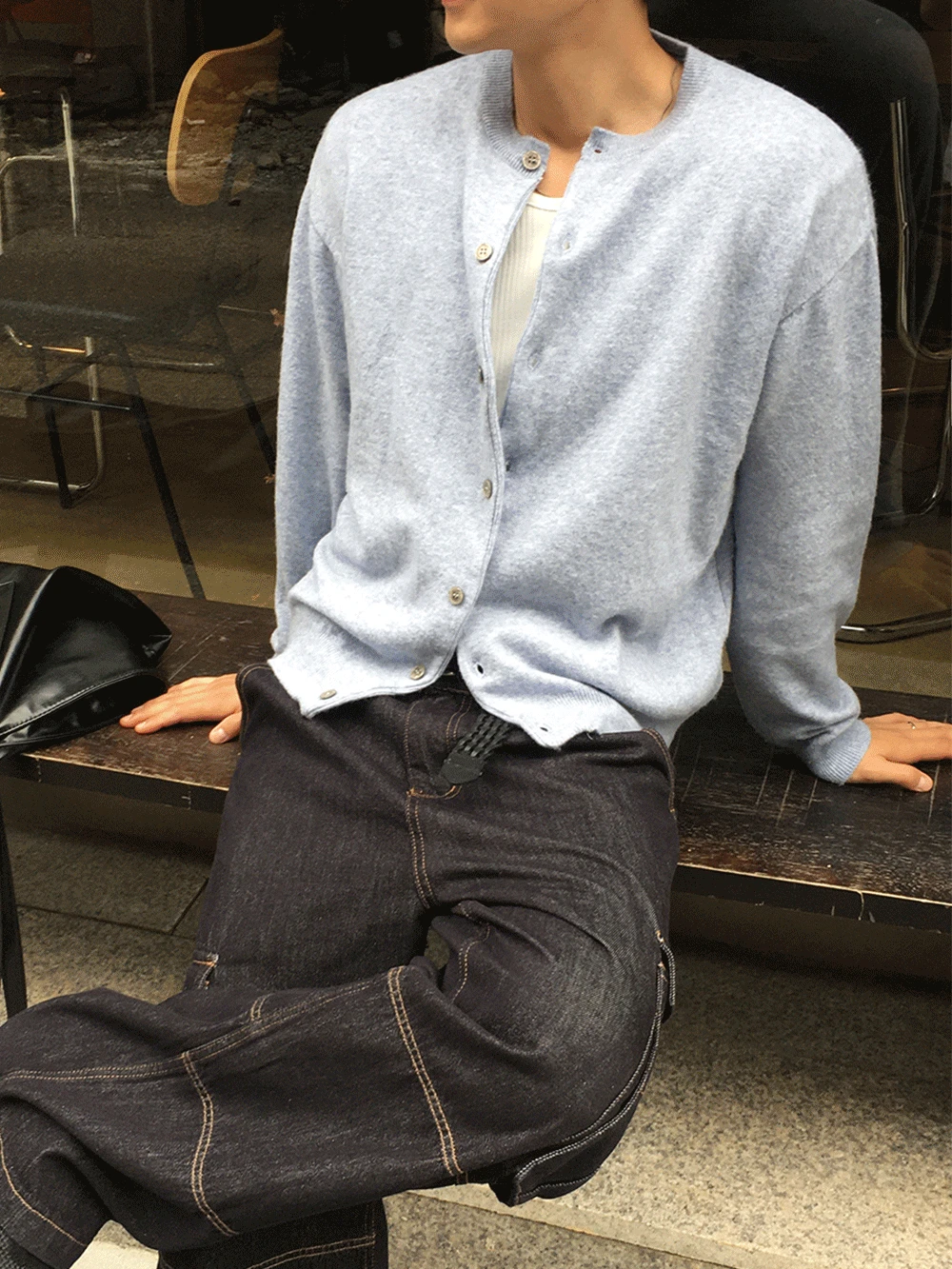 [1+1 커플템] Ello Wool Round Knit Cardigan