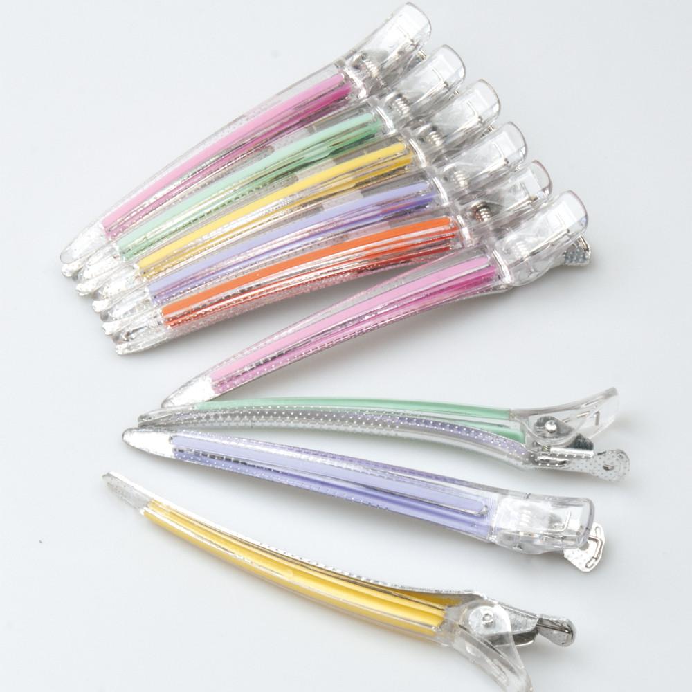 실리콘아크릴핀셋 커트 드라이 헤어 핀셋 미용실집게핀