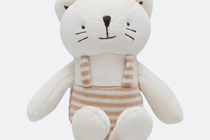 (출산선물/조카선물) 오가닉 애착인형 아기 고양이 코코