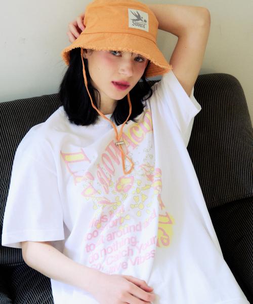 스파이럴 반팔 티셔츠 [화이트]