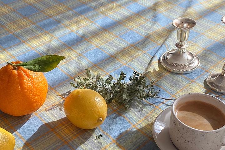 멜로디체크 식탁보