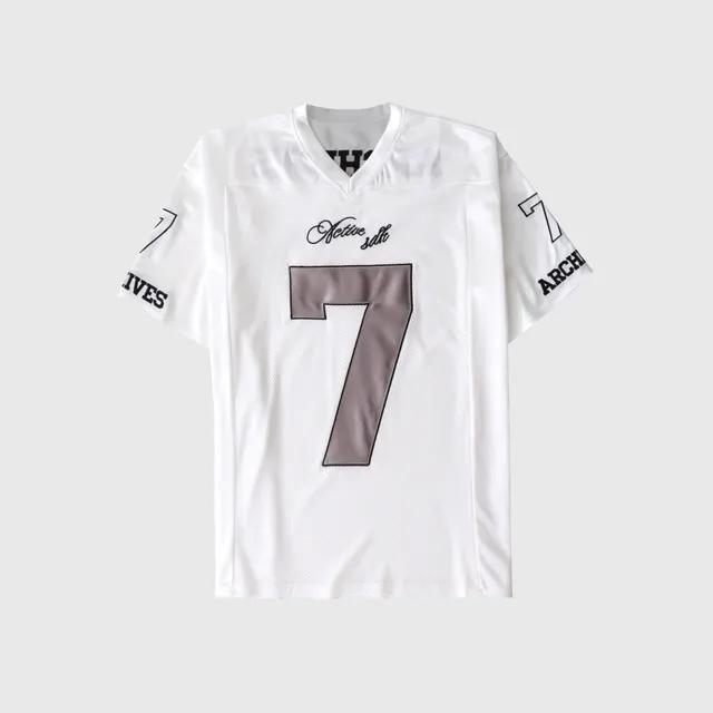 세븐 새틴 유니폼 럭비 매쉬 농구 오버핏 박스 여름 반팔 티셔츠