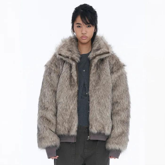 Fur Jacket Grey