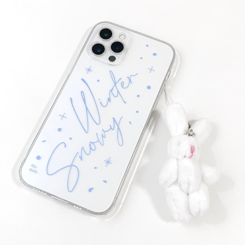 Winter series | Phone case - Snowy winter, A (젤리,젤하드,투명하드,범퍼 젤하드)