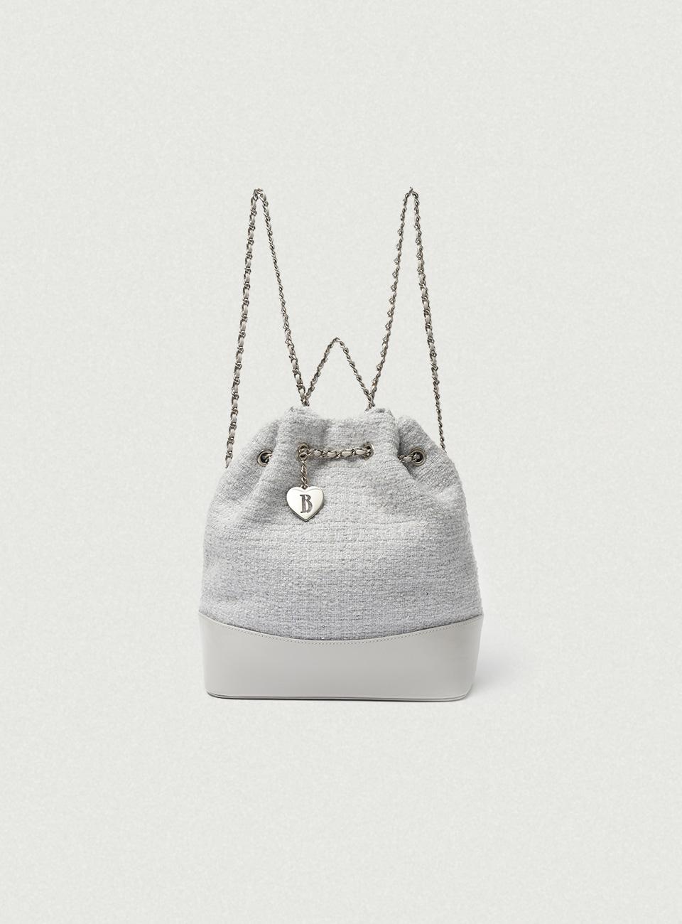 [3/10 14:00 KST OPEN] Mint Tweed Drawstring Chain Backpack