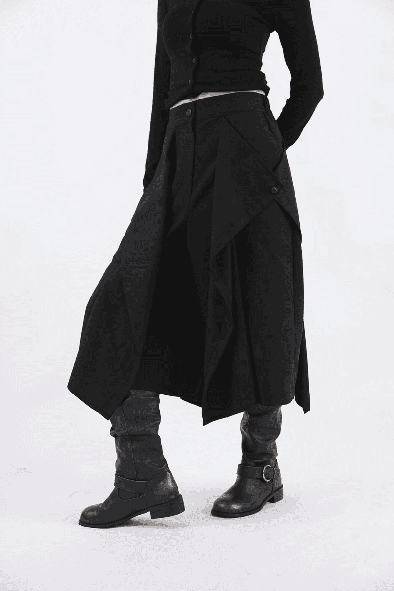 마로니 버튼 버뮤다 팬츠