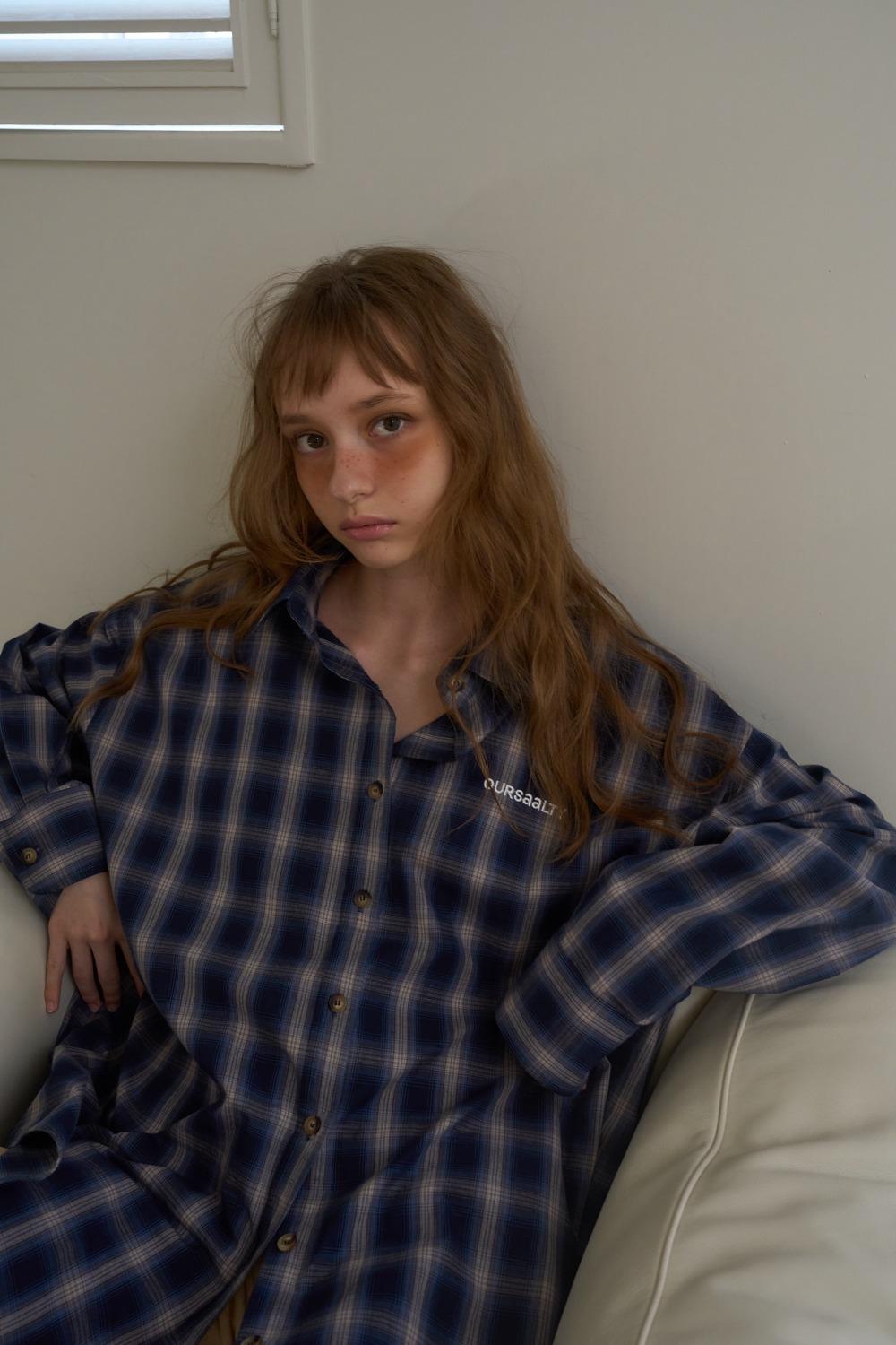 Grand-pa Check Shirt / Navy