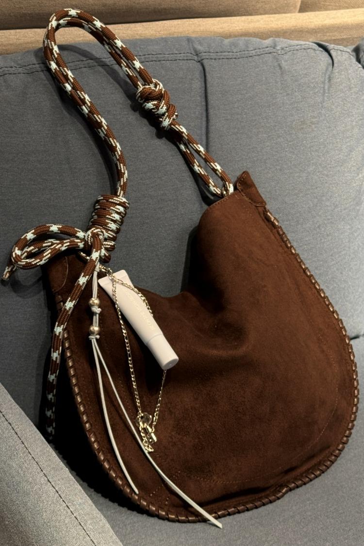 Suede Loop Bag