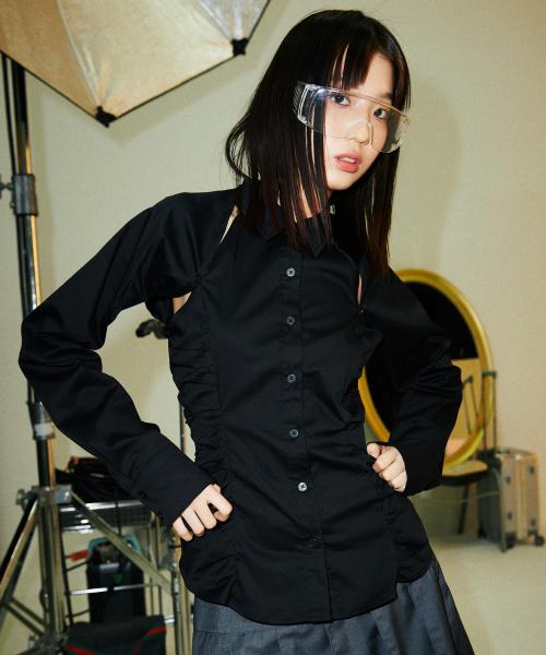 투웨이 볼레로 셔츠 [블랙]