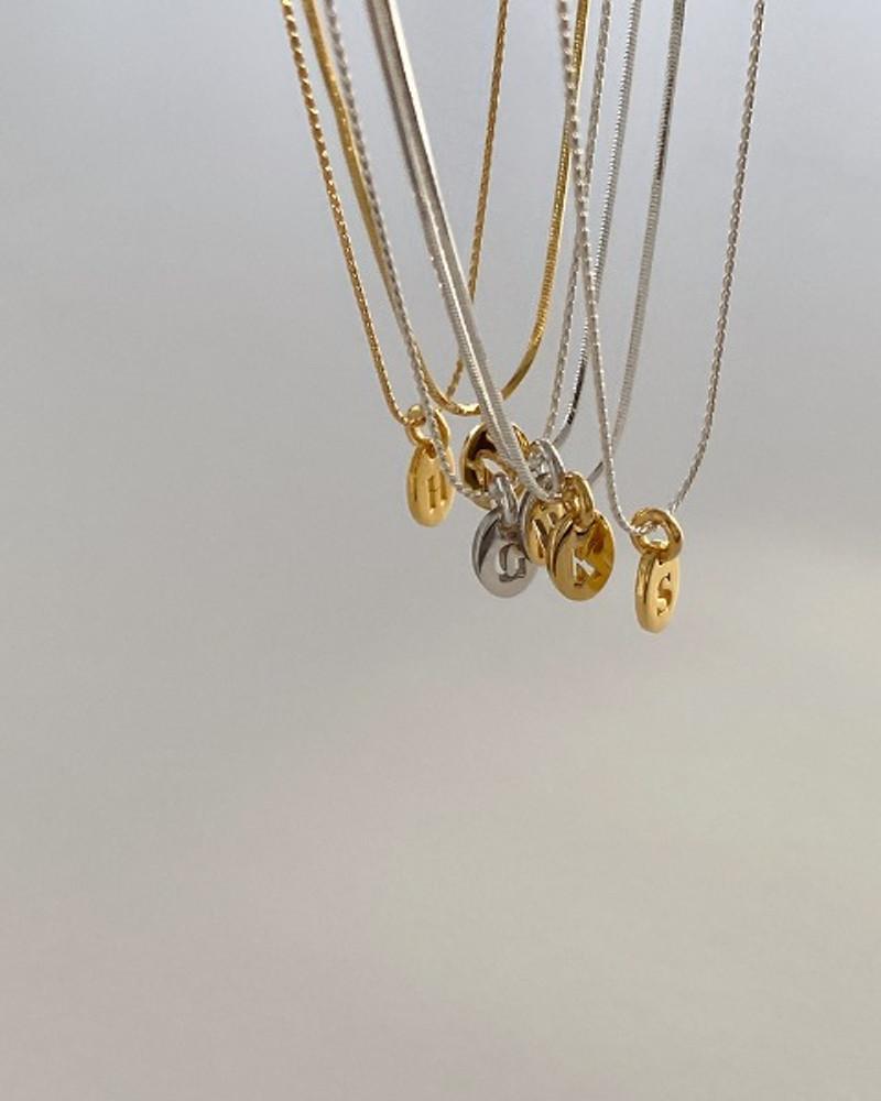 [무배] 올 데이 미니멀 팬던트 포인트 이니셜 목걸이 커플 우정 선물 네크리스