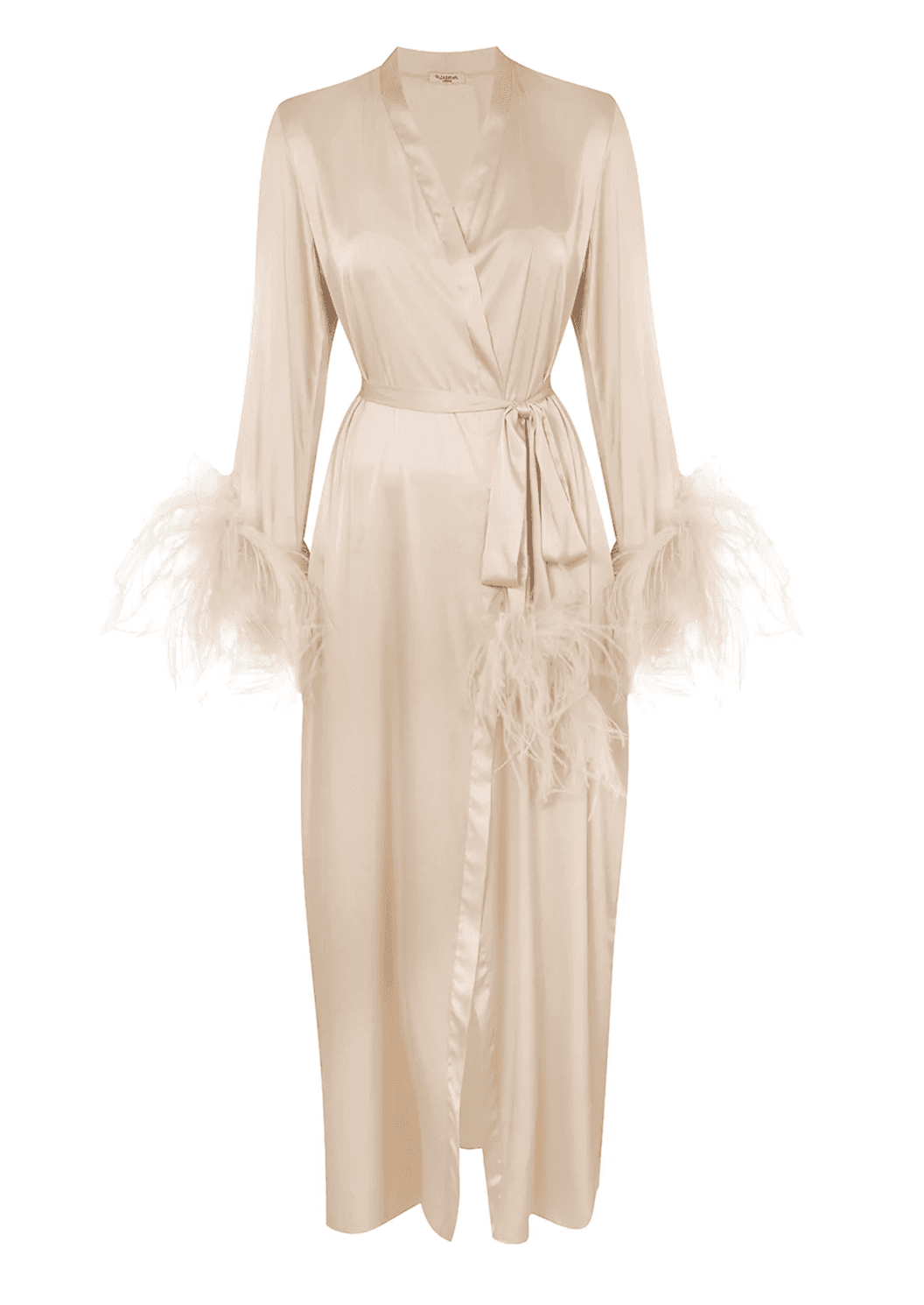 Camille Feather Trim Robe