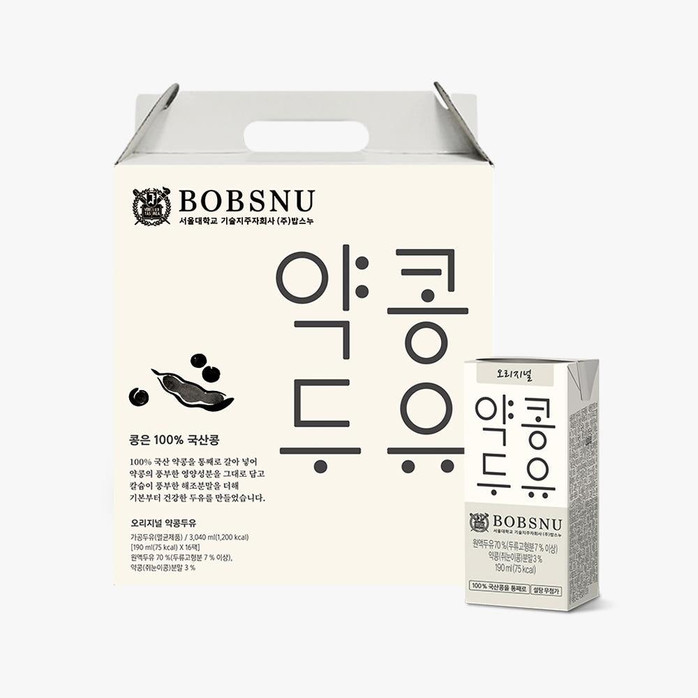 밥스누 오리지널 서울대약콩두유 16팩