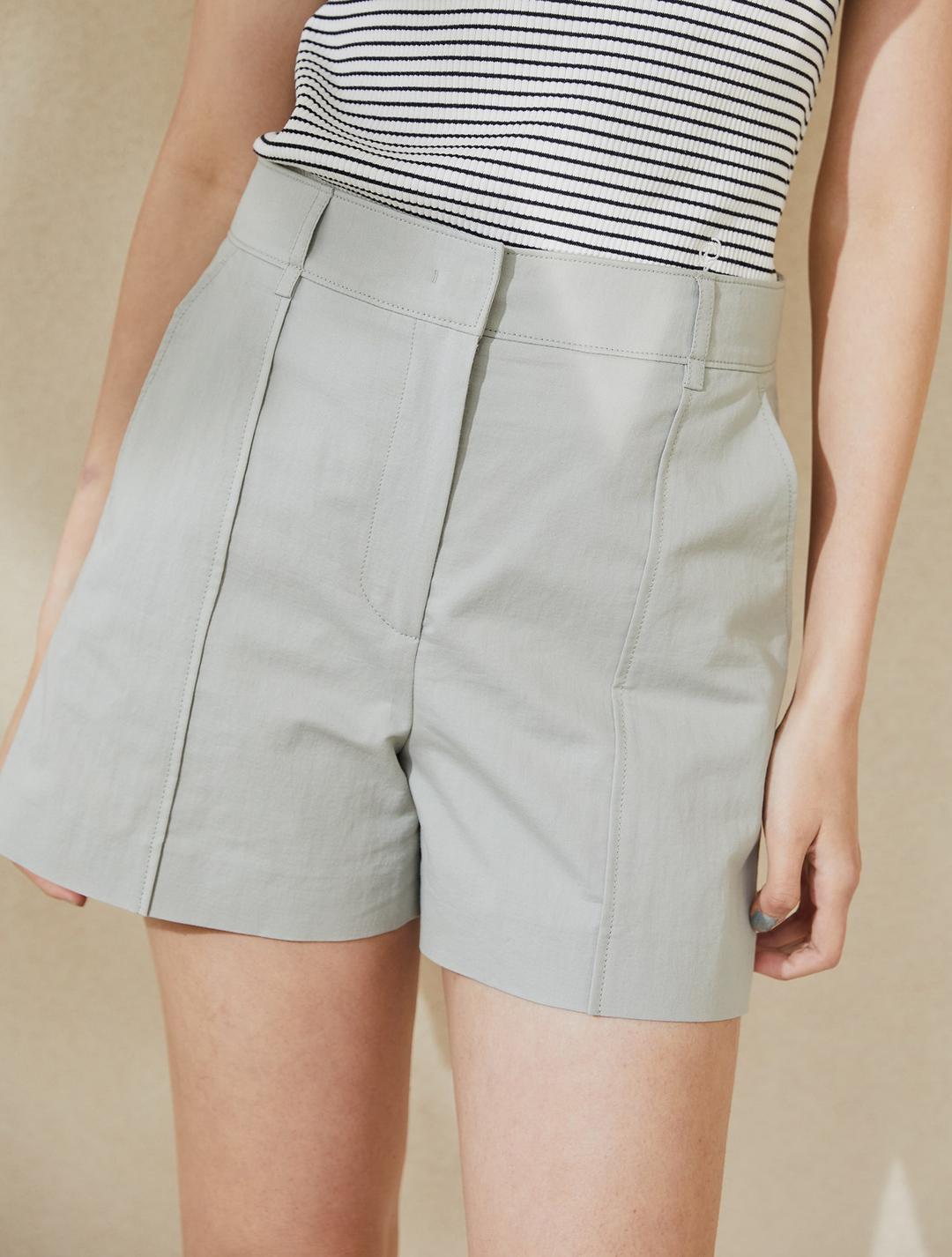 Line Point Short Pants - Light Khaki