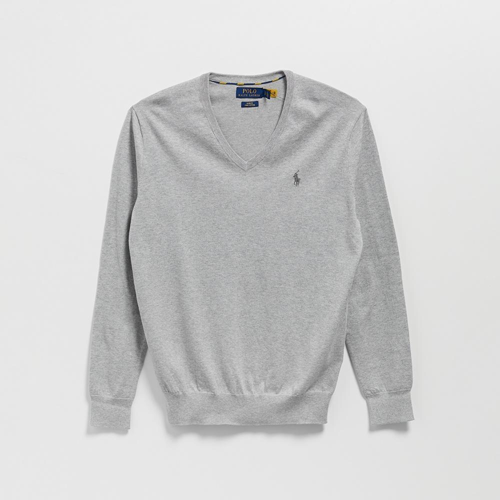 슬림핏 코튼 V넥 스웨터 (LIGHT/PASTEL)