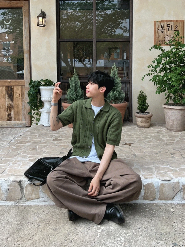 탱글 꽈배기 니트 가디건 L XL (6colors)