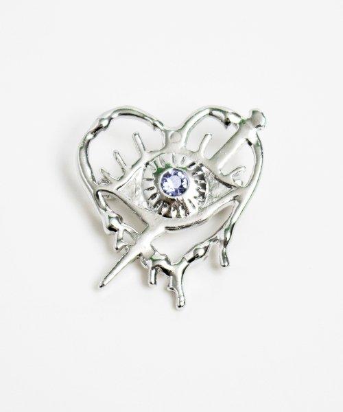 하트아이 브로치 오리지날 로듐 HEART EYE BROOCH OR