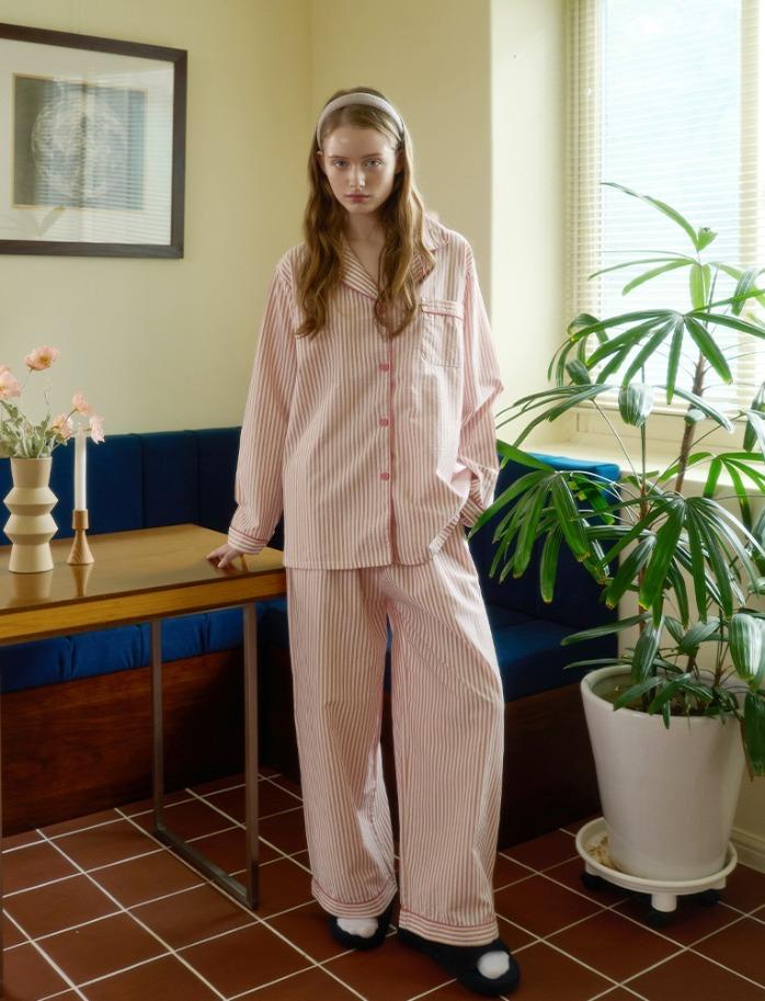 [1+1] 코튼블룸 긴팔 잠옷 파자마 세트