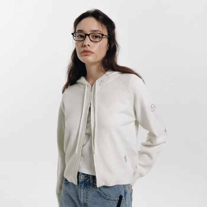 a blink hoodie knit (ivory)