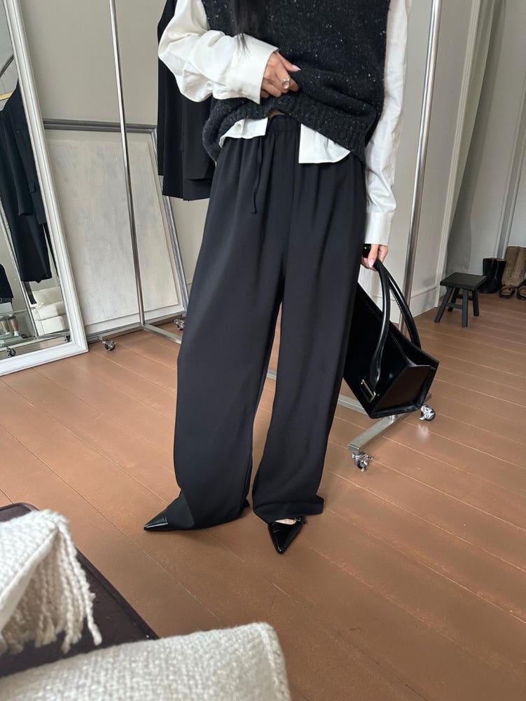 [루트] lakeside 레이크사이드스튜디오 24fw 리하이 밴딩 팬츠 (5color)