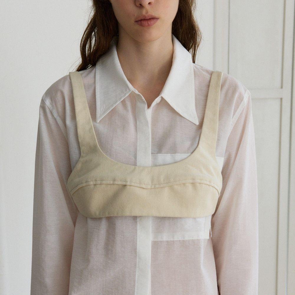 Peach top bustier (cream)