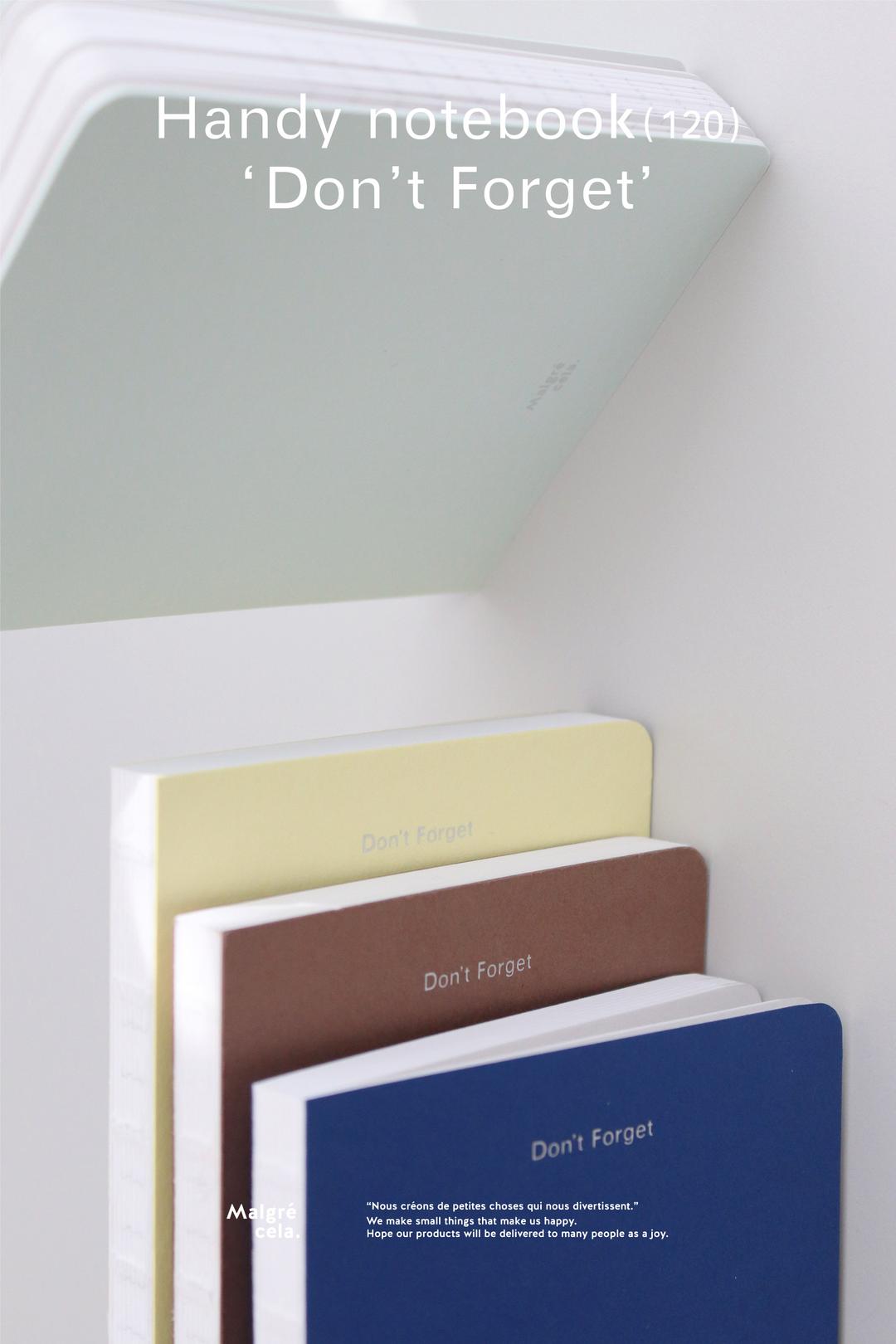 Handy notebook(120) - 'Don't forget'