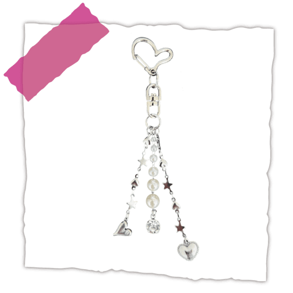 A Cat in Love Keyring (Black Cat)