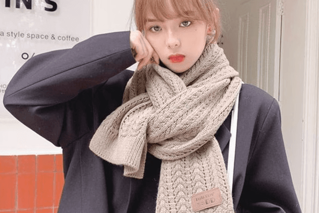 울 니트 코지 머플러 목도리 스카프 데일리 겨울 크리스마스 선물 (6color)