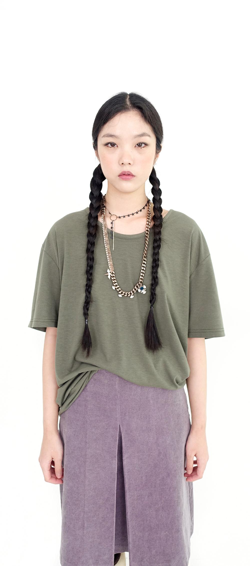 U neck loose top