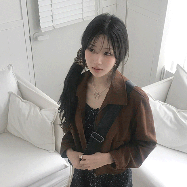 그레이레이즈 [핏보장🤎/봄아우터] 애쉬스웨이드블루종점퍼 (2color)