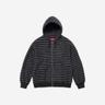 Supreme Brushed Zip Up Hooded Sweatshirt Black - 23FW