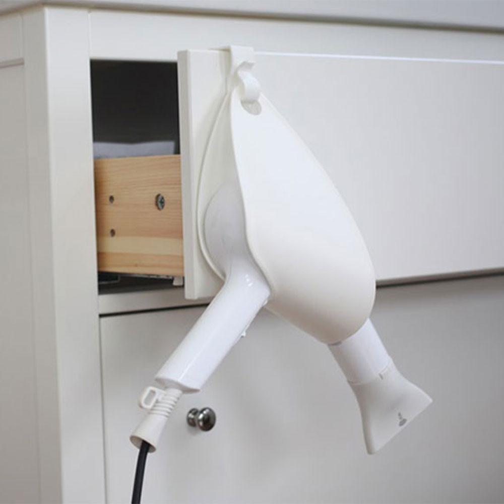 일본 화이트 간편 드라이기 거치대 헤어드라이어 홀더 선정리보관걸이
