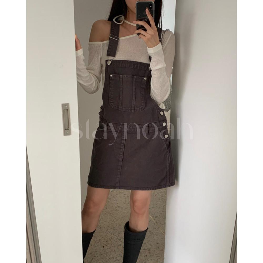 meetme 미트미 오버롤 미니 스커트 멜빵 치마 원피스