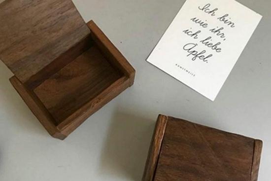 우드 시크릿 박스 쥬얼리함 뚜껑 나무 보석함 명함 케이스 인테리어소품 보관함