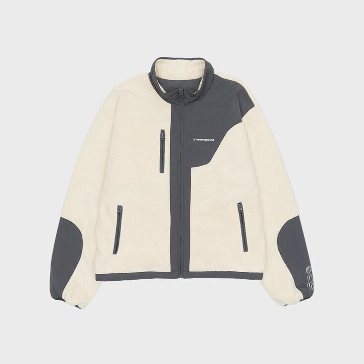 PANELED FLEECE JACKET IVORY (VH2CWUB930A)
