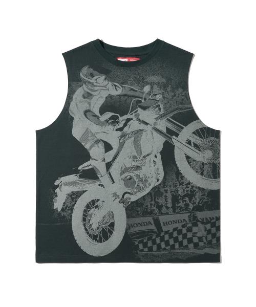 Racer Sleeveless Pigment Dark Charcoal