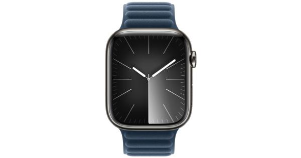 Apple Watch Series 9 GPS, 45mm 실버 알루미늄 케이스, 그리고 실버 밀레니즈 루프