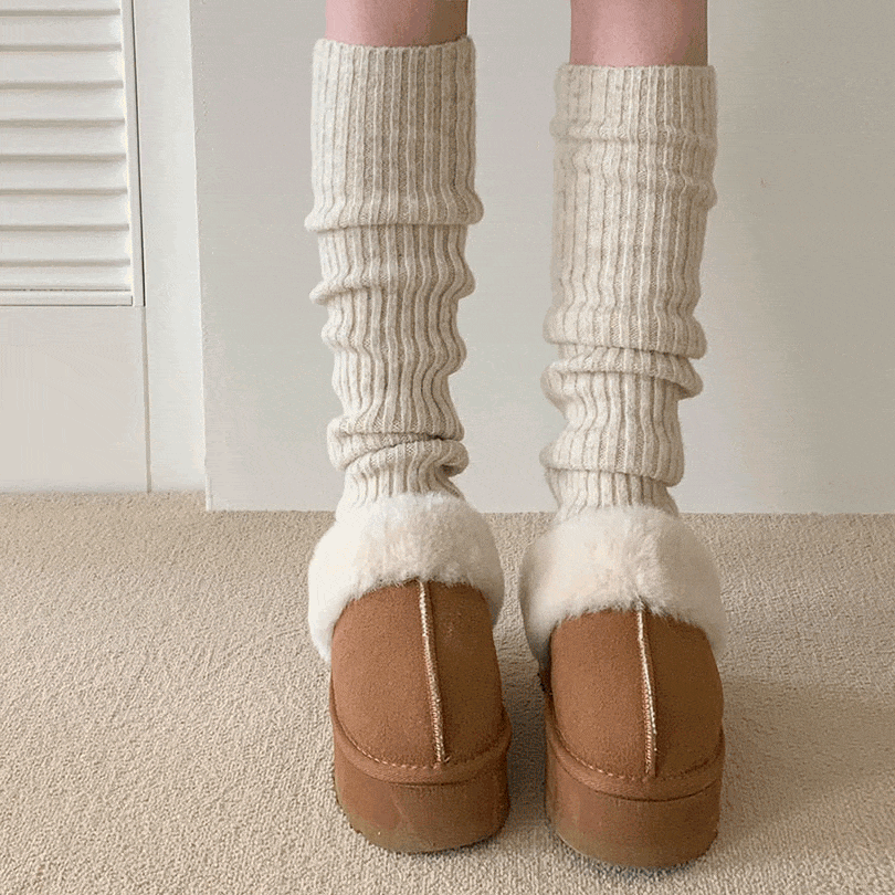 [5color/핫템]시리얼 울 레그 골지 워머